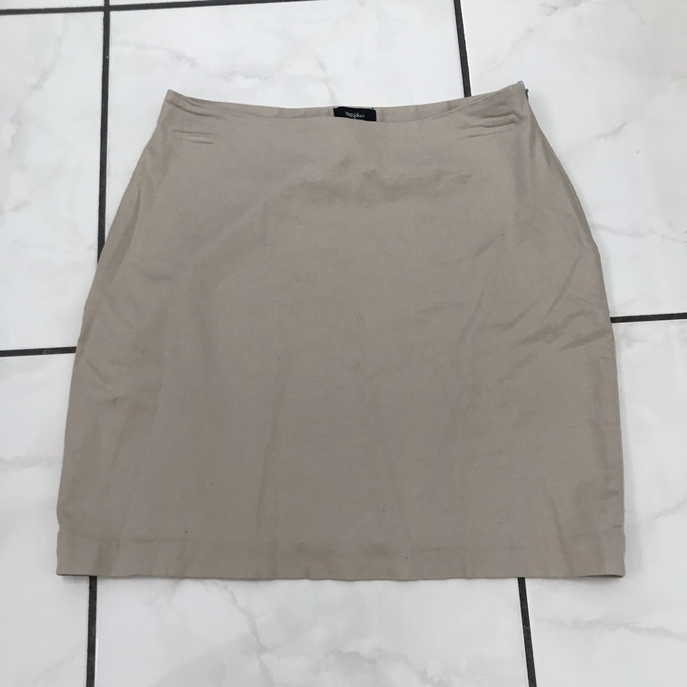 Beige Mini Skirt